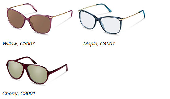 doie Modelle "Willow", "Maple" und "Cherry"